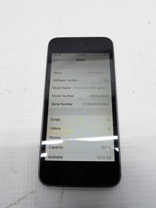 iPod touch 6th generation A1574 16GB - Factory Reset #