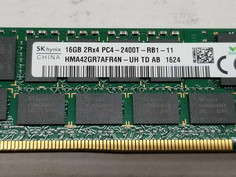 SKHynix 16GB 2Rx4 PC4-2400T-RB1 HMA42GR7AFR4N-UH ECC DDR4 Srv RAM _