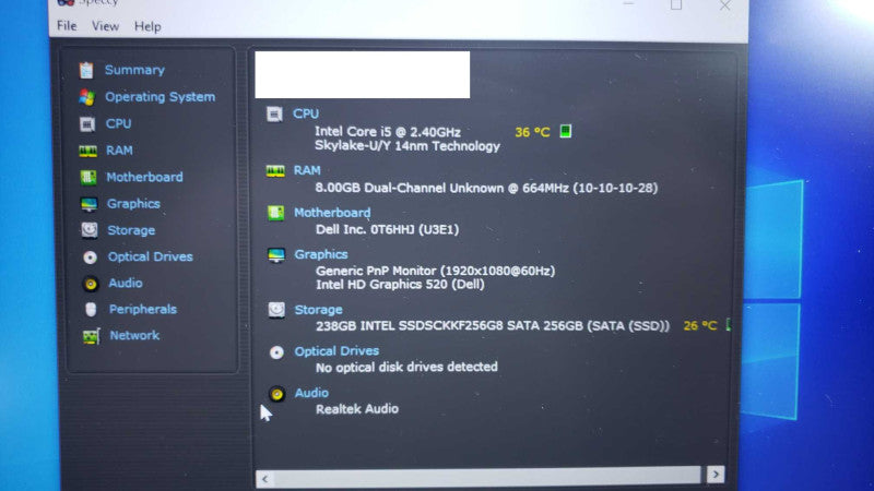 Dell Latitude E7470 14\\" i5-6300U@2.4GHz 8GB DDR4 238G SSD [