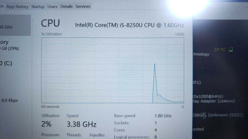 Lenovo ThinkPad T480 14\\" i5-8250U@1.6GHz 8GB DDR4 238G SSD [