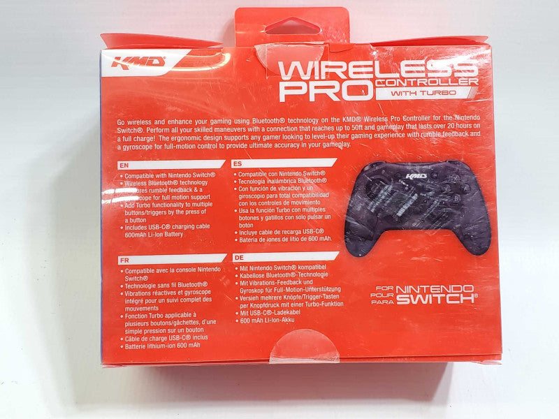 KMD bluetooth/Wireless Pro Controller for Nintendo Switch OPENBOX^