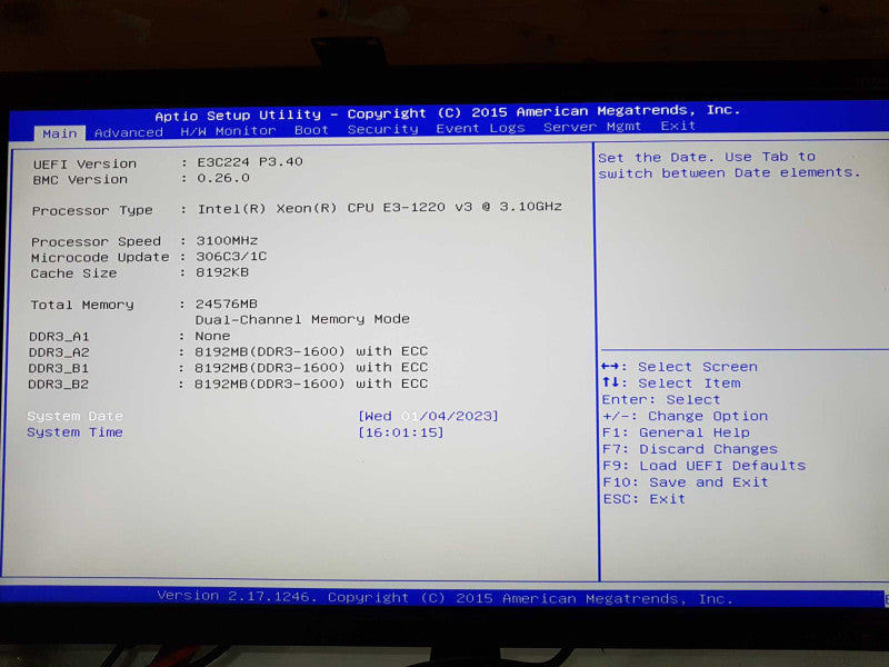 unknown model server Xeon E3-1220 V3 @ 3.10ghz / 24gb ram / 24x 3.5\\" HDD slots #