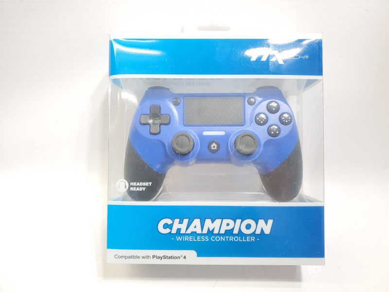 TTX TRECK CHAMPION PLAYSTATION 4 CONTROLLER Blue OpenBox ^