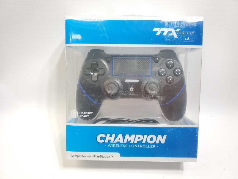 TTX TRECK CHAMPION PLAYSTATION 4 CONTROLLER Black OpenBox ^