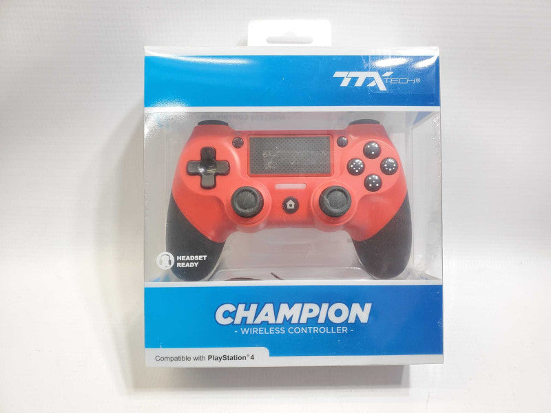 TTX TRECK CHAMPION PLAYSTATION 4 CONTROLLER Red OpenBox ^