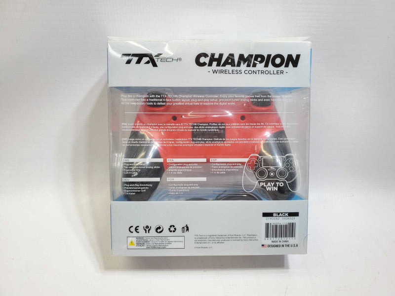 TTX TRECK CHAMPION PLAYSTATION 4 CONTROLLER Red OpenBox ^