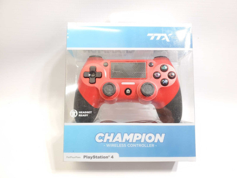 TTX TRECK CHAMPION PLAYSTATION 4 CONTROLLER Red OpenBox ^