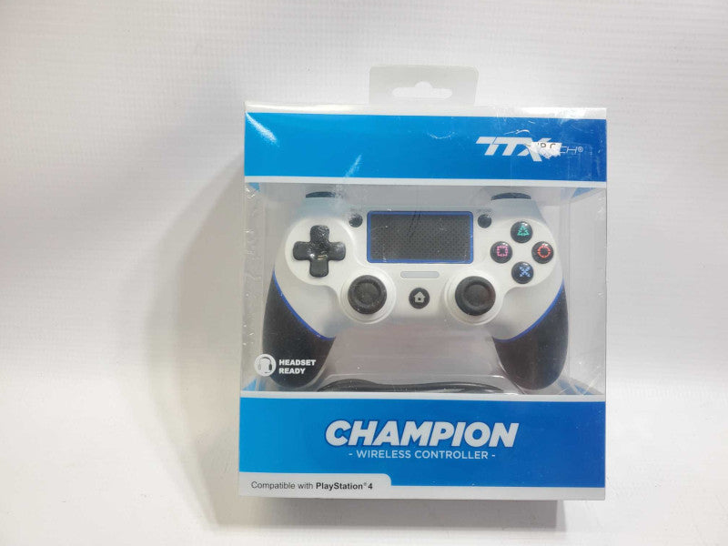 TTX TRECK CHAMPION PLAYSTATION 4 CONTROLLER White OpenBox ^