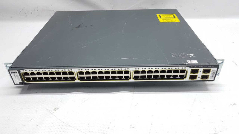 Cisco Catalyst 3750 Series 48x port PoE Switch WS-C3750-48PS-S #