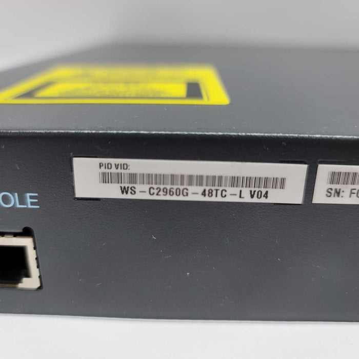 Cisco Catalyst WS-C2960G-48TC-L 48-Ports Gigabit Ethernet Switch