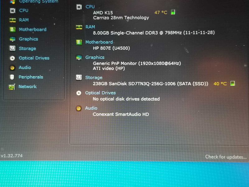 HP EliteBook 745G3, AMD Pro A12-8800B R7, 8GB RAM, 256GB SSD, 14\\" _