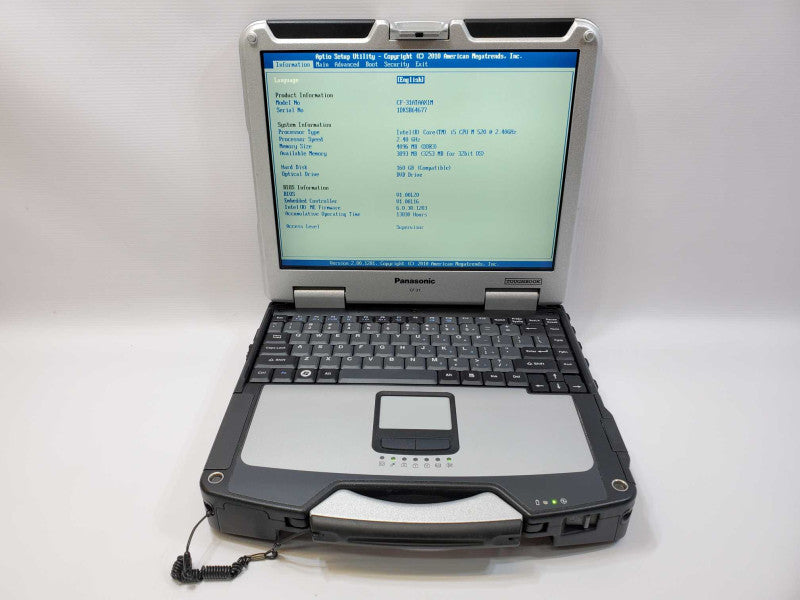 Panasonic ToughBook CF-31 Core i5-M520 @ 2.4GHz 4GB Ram 160GB HDD (