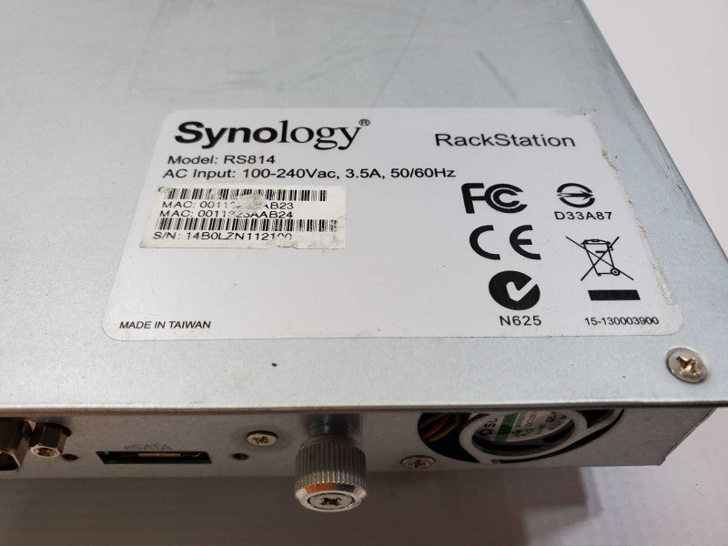 Synology Rackstation RS814 - 4 Bay NAS (