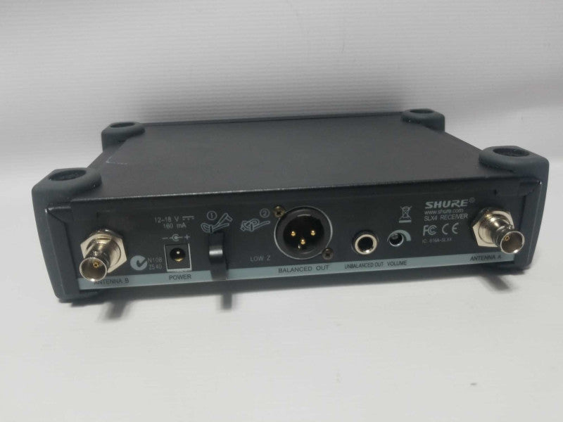 Shure SLX4 Wireless Microphone Receiver J3 572-596 MHz, NO Antenna/PSU ~