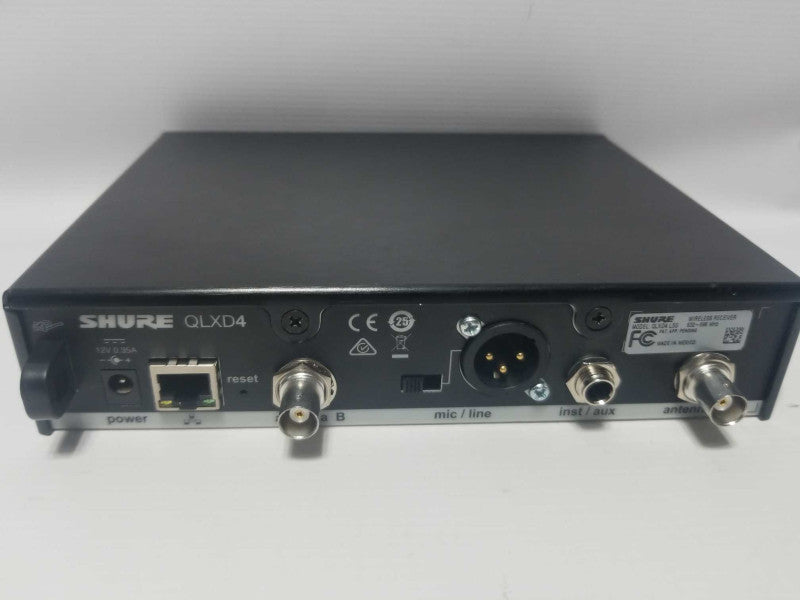 Shure QLXD4 L50 632-696 Mhz Digital Wireless Microphone Receiver, ~