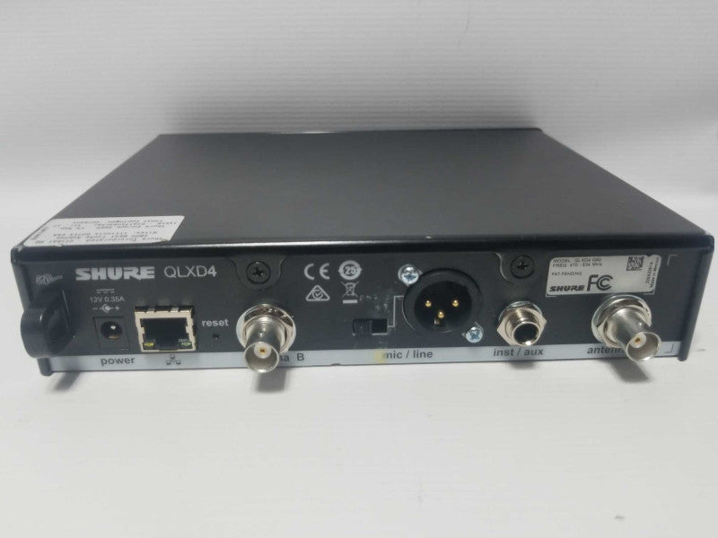 Shure QLXD4 G50 470-534 Mhz Digital Wireless Microphone Receiver, ~