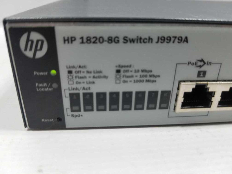HP 1820-8G Switch J9979A 8-Port Ethernet Gigabit Switch,, ~