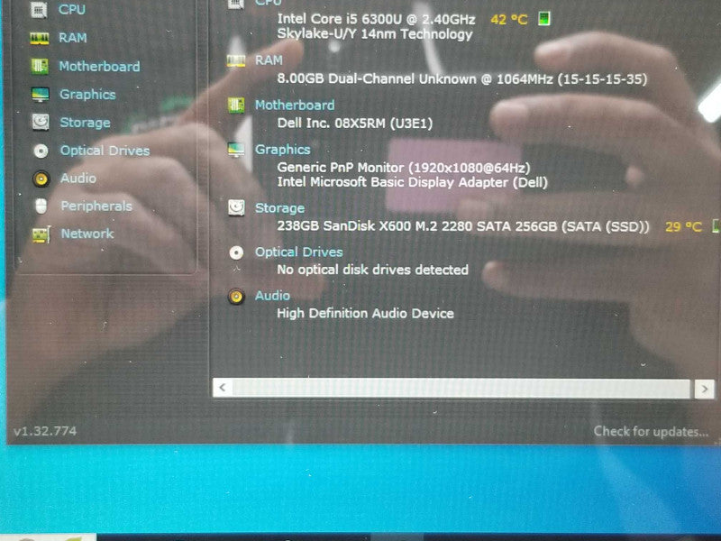 Dell Latitude 3379, Core I5-6300U 2.4GHz, 8GBRAM, 256GB SSD, 13.3\\"Touch _