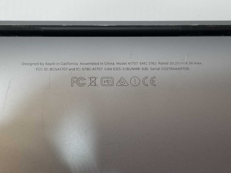 TouchBar MacBook Pro 15-inch 2017 with i7 CPU 16GB RAM, 250GB Storage READ _