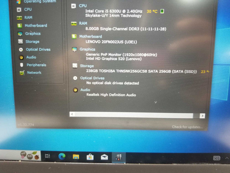 Lenovo Thinkpad T460, Core I5-6300U 2.4GHz, 8GB RAM, 256GB SSD, 14\\" _