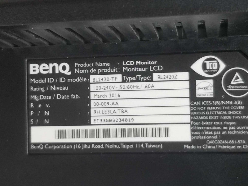 BenQ BL2420Z Glossy Black 23.8\\" 7ms Widescreen LED Backlight LCD Monitor, QTY ~