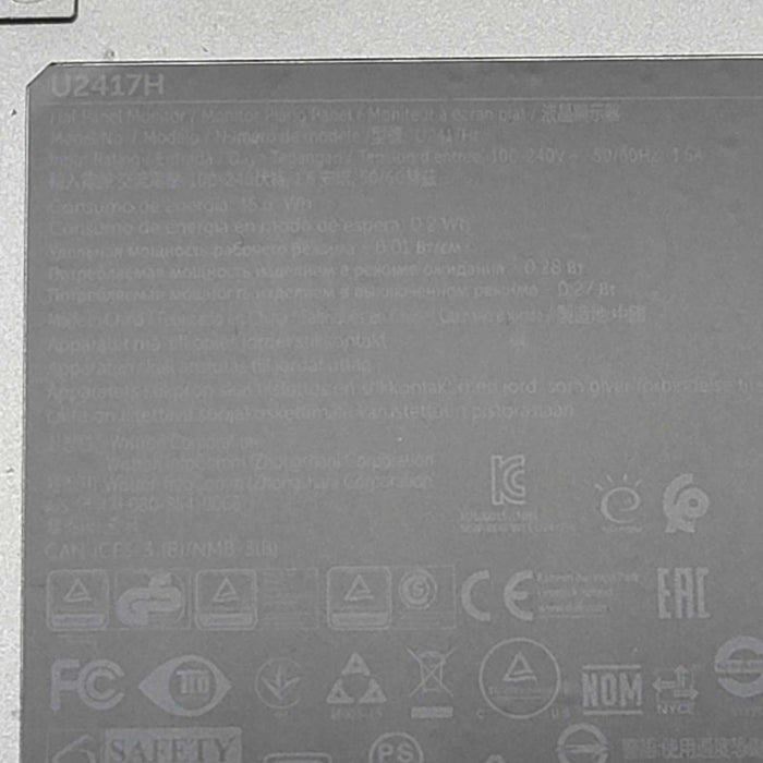 Dell Monitor Screen U2417H 23.8\\" inch 1920x1080 Full HD IPS LED Display, READ =