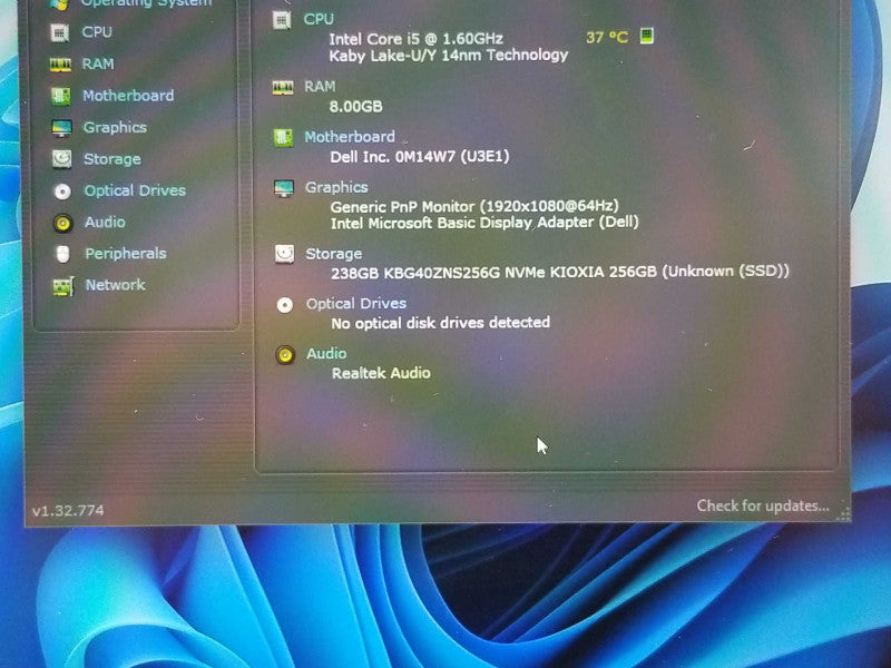 Dell Latitude 5500, Core I5-8365 1.6GHz, 8GB DDR4, 256GB SSD, 15.6\\" _