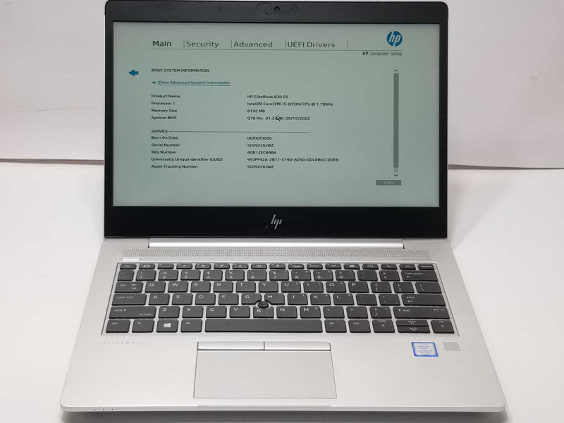 HP EliteBook 830G5, Core i5-8350U 1.7GHz, 8GB DDR4, 250GB SSD, 14\\" _