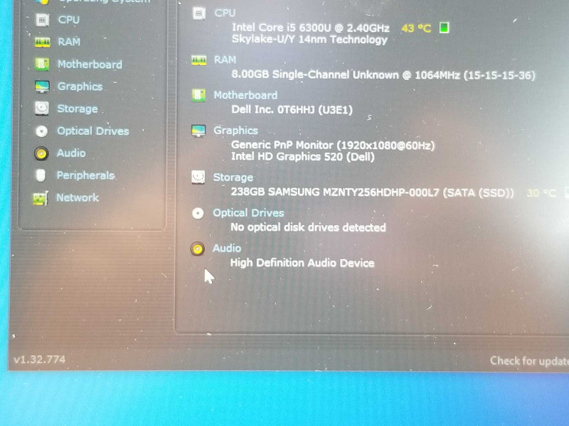 Dell Latitude E7470, Core I5-6300U 2.4GHz, 8GB DDR4, 250GB SSD, 14\\" _