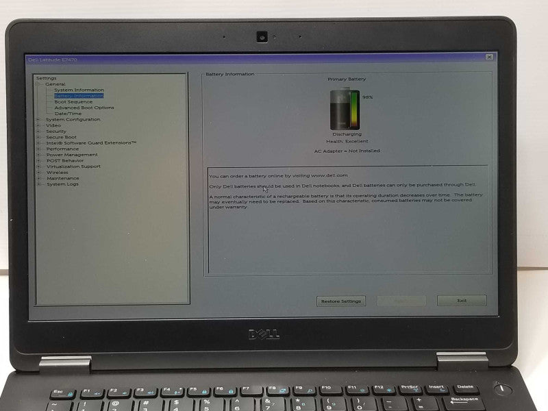 Dell Latitude E7470, Core I5-6300U 2.4GHz, 8GB DDR4, 250GB SSD, 14\\" _