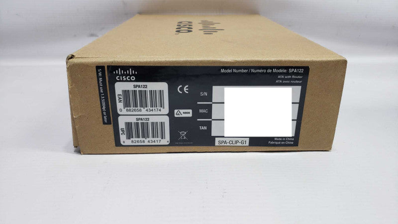 Cisco Small Business SPA122 1 Port 10/100 Wired Router Full Kit Central  [