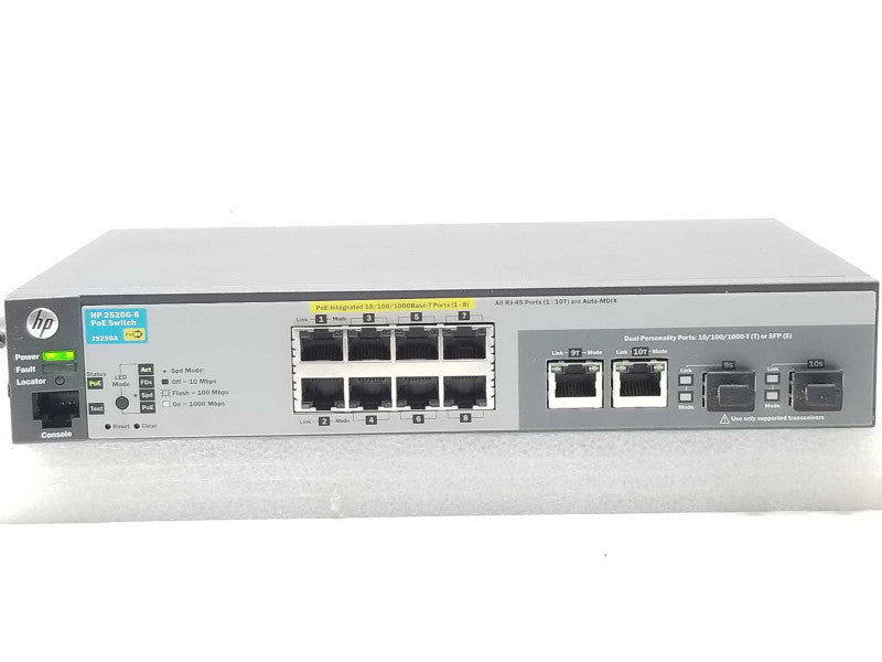 HP ProCurve J9298A 2520G-8 8-Port PoE Managed Switch _