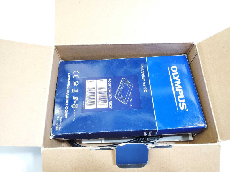 Olympus AS-2400 Transcription Kit Foot Switch Stereo Headset in box +