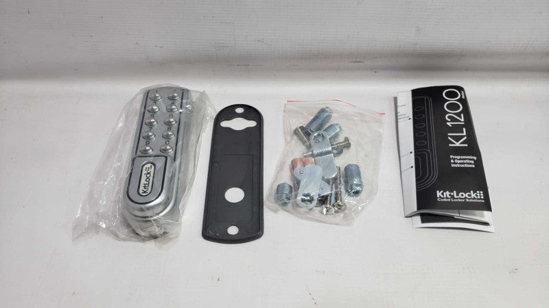 KitLock KL1200SG Electronic Lock, Non-Handed, Keypad, Coded Lock [