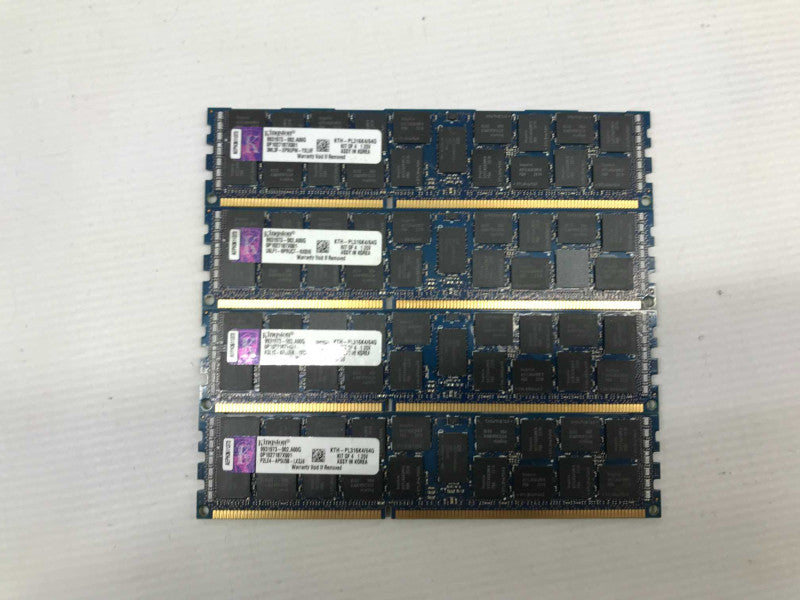 KTH-PL316K4/64G - Kingston 64GB Kit (4 X 16GB) PC3-12800 DDR3-1600MHz ECC RAM [