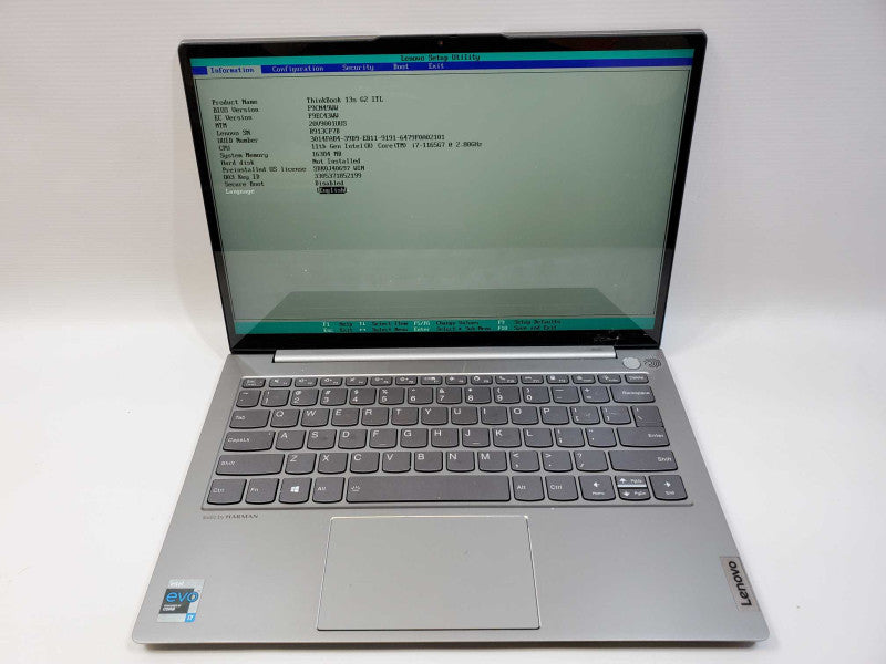 Lenovo ThinkBook 13s [Cracked screen - For Parts Only] (