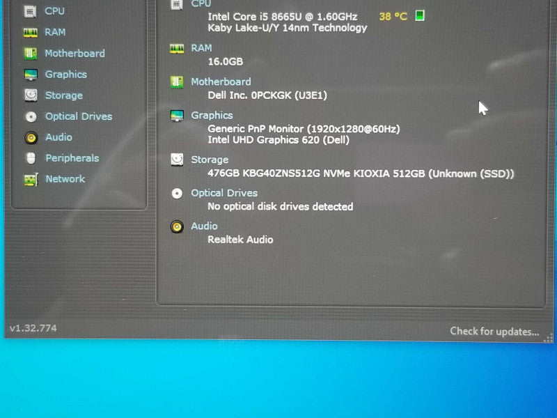 Dell Latitude 7200 2-in-1 Core I5-8365u 1.6GHz 16GB RAM 512GB SSD 12.3\\" Touch _