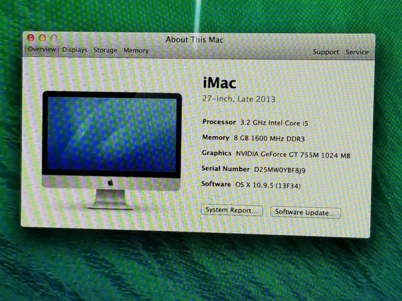 Apple iMAC 27\\" Late 2013, Core I5 3.2GHz, 8GB RAM, Nvidia GT755M 1G, 1TB HDD _