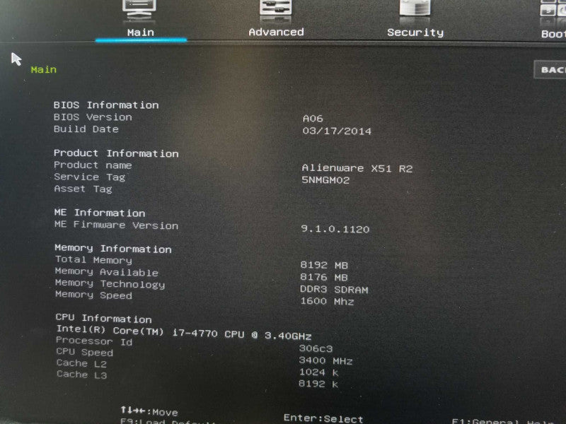 Alienware X51 R2 Core i7-4770 3.4GHz / 8GB 1TB HDD, nVidia GTX670, NO AC, QTY ~