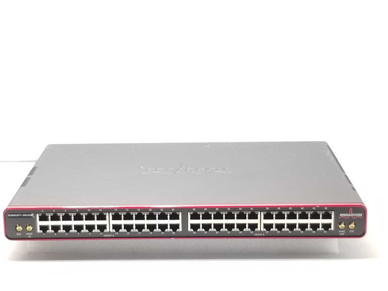 Broadcom BCM9QSFP-48RJ45MC, 48 Port RJ-45 and 12-Port QSFP Switch AS-IS _