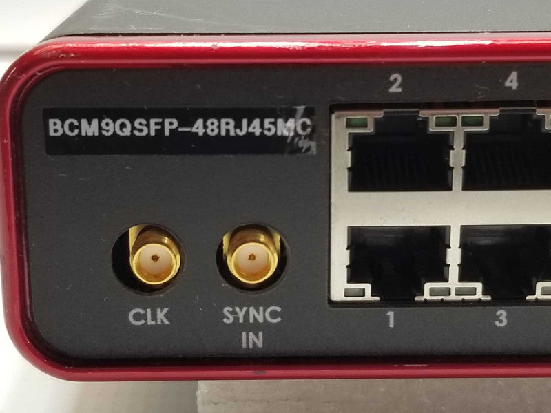 Broadcom BCM9QSFP-48RJ45MC, 48 Port RJ-45 and 12-Port QSFP Switch AS-IS _