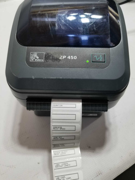 Zebra ZP450 Thermal Shipping Label Barcode Printer USB UPS USPS FedEx 4x6 2x1 ~