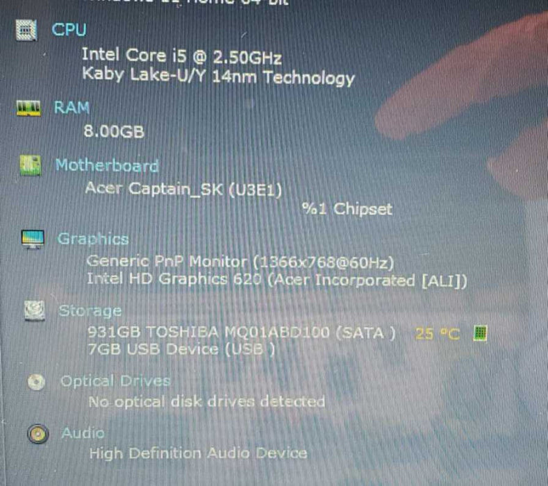 Acer Aspire F15 Touchscreen, Core I5-7200U @ 2.5GHz 8 GB DDR4 1TB HDD, 15.6\\" (