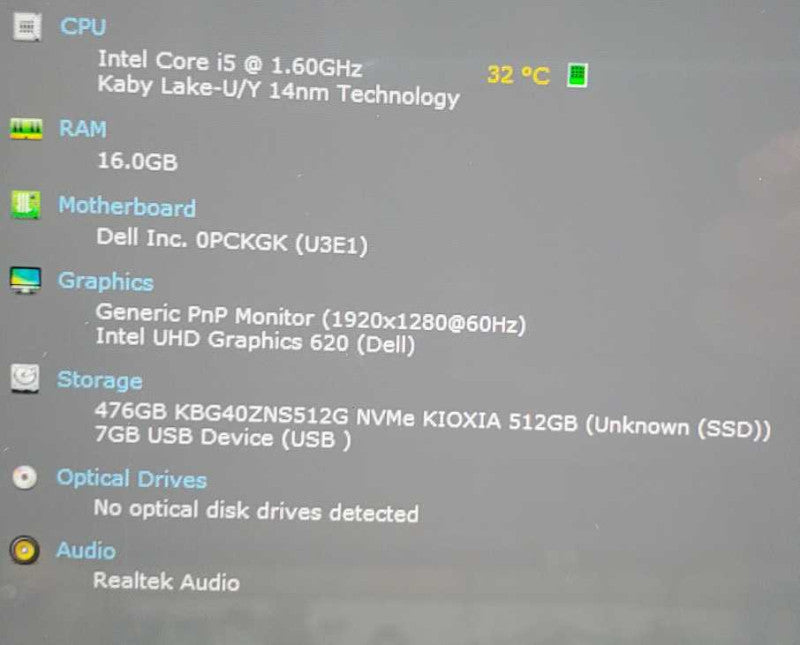 Dell Latitude 7200 2-in-1 Touchscreen, Core i5-8365U @ 1.6GHz 16GB Ram 500GB SSD, 12.3\\" (