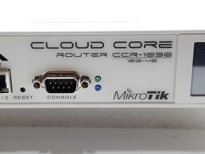 MIKROTIK CLOUD CORE CCR1036-12G-4S ROUTER Powers on, Read, AS-IS _