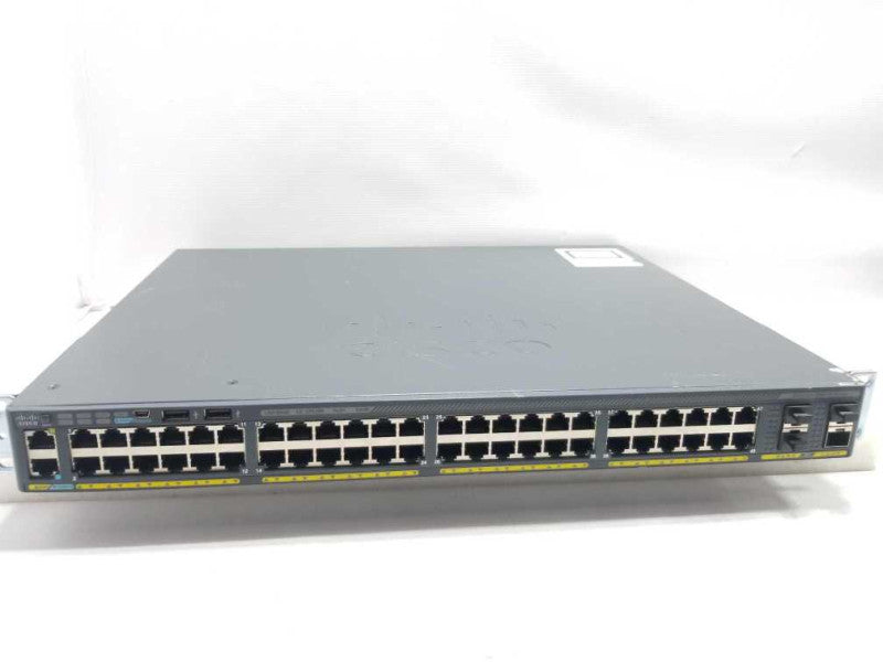 Cisco WS-C2960X-48FPS-L 48 Port PoE+ 2960X Gigabit Switch, FACTORY RESET, READ ~