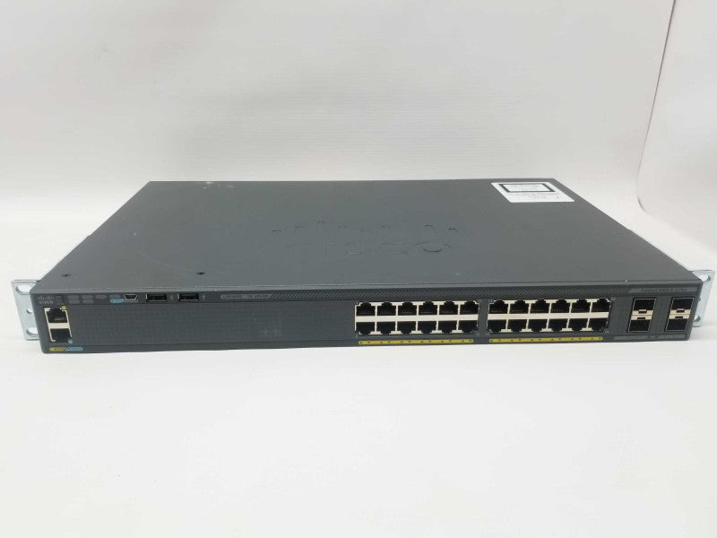 Cisco WS-C2960X-24TS-L 2960X 24 Port Gigabit Ethernet Switch, FCTY RESET ~