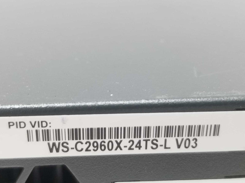 Cisco WS-C2960X-24TS-L 2960X 24 Port Gigabit Ethernet Switch, FCTY RESET ~