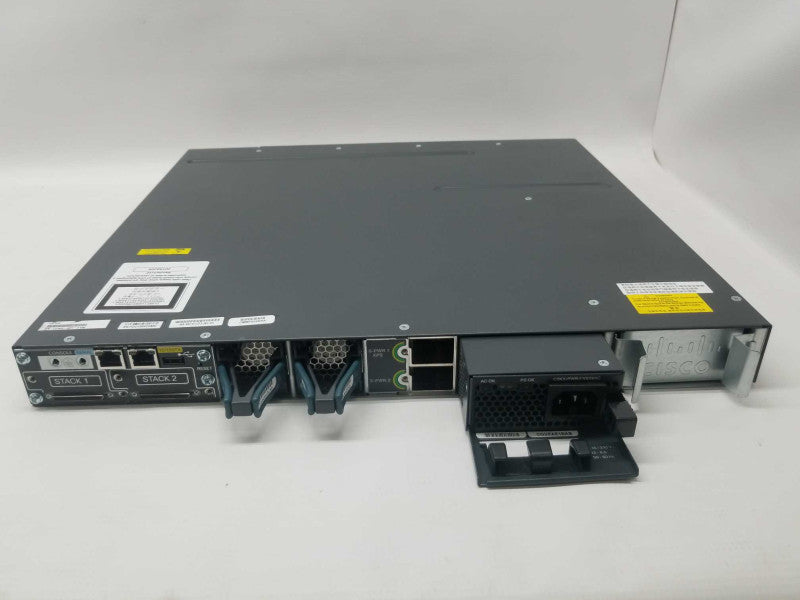 Cisco WS-C3750X-48PF-S 48-Port Gigabit IP Base Switch, FCTY RESET, QTY ~