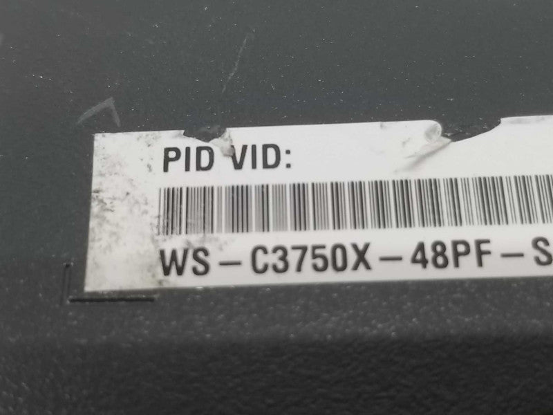 Cisco WS-C3750X-48PF-S 48-Port Gigabit IP Base Switch, FCTY RESET, QTY ~
